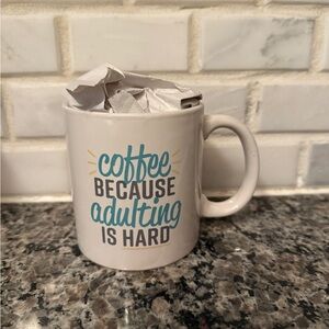 White Mug with Fun Quote